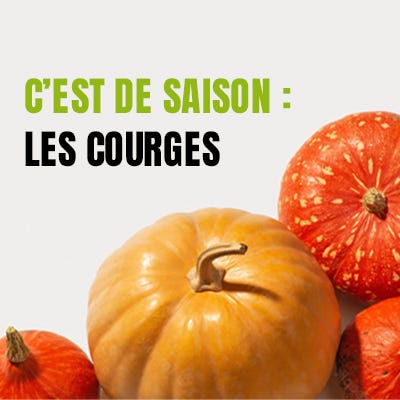 C'est de saison : les courges