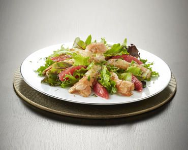 Salade de langoustines et pamplemousse