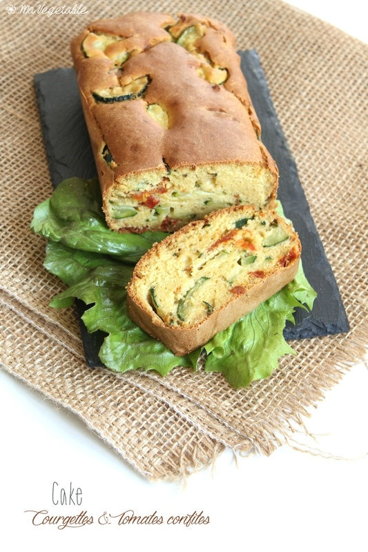 CAKE SS GLUTEN AUX COURGETTES ET TOMATES SECHEES CAKE SS GLUTEN AUX COURGETTES ET TOMATES SECHEES